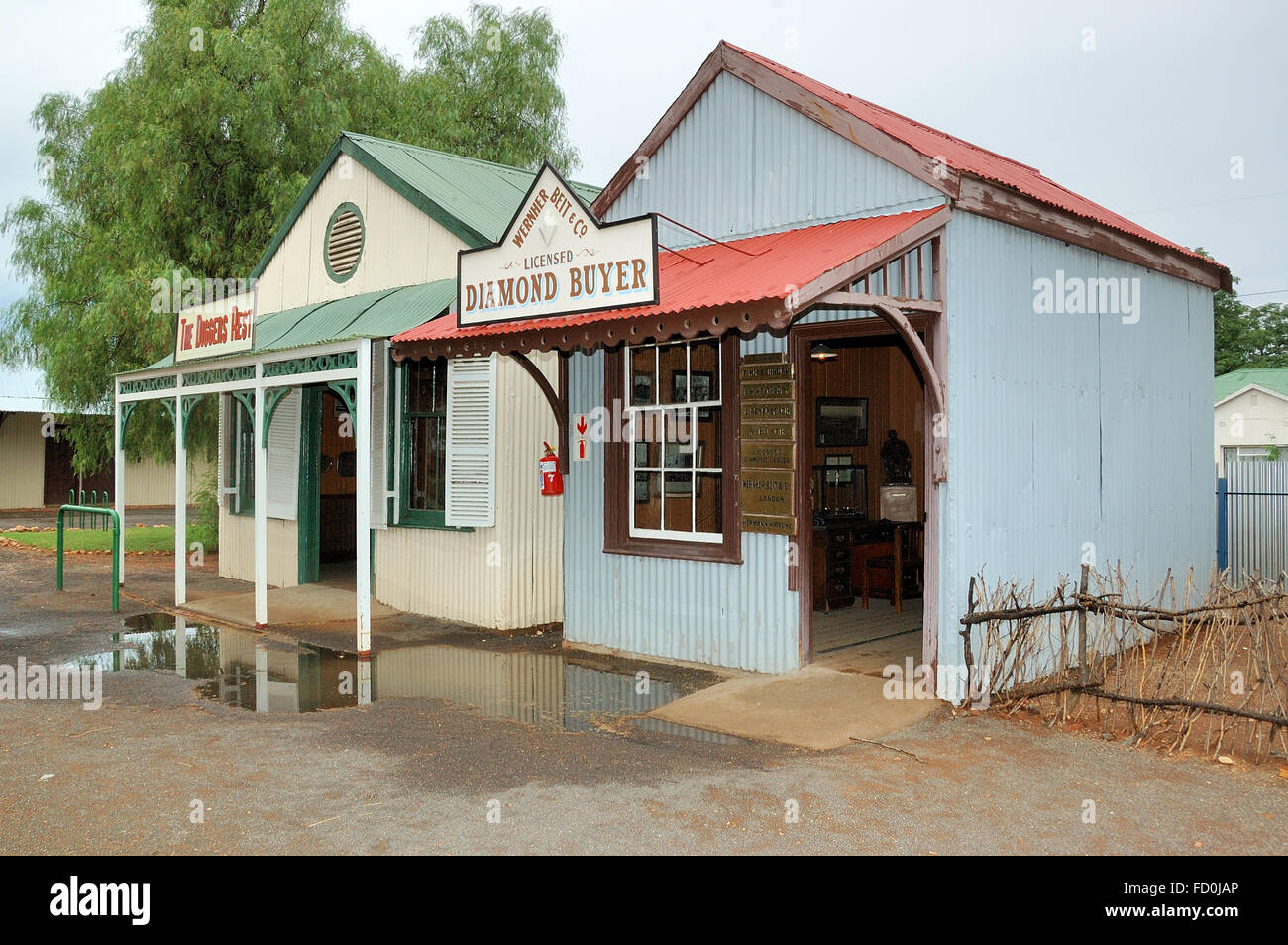 KIMBERLEY, SOUTH AFRICA NOVEMBER 2008 Reconstructed shops from the mining era at the Big Hole