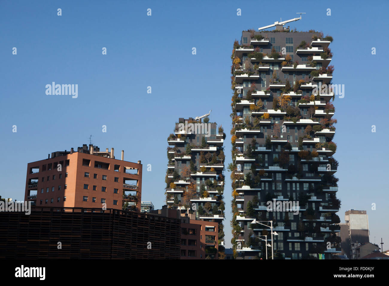 Bosco Verticale (Vertical Forest) residential towers in the Porta Nuova