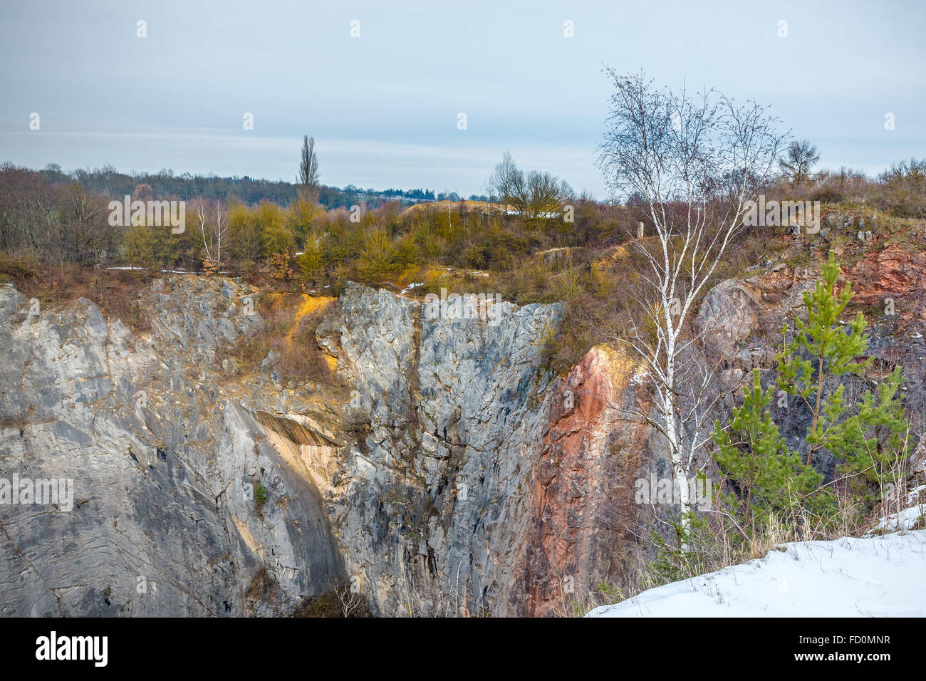 lom-amerika-morina-czech-karst-karlstejn-nature-stock-photo-alamy