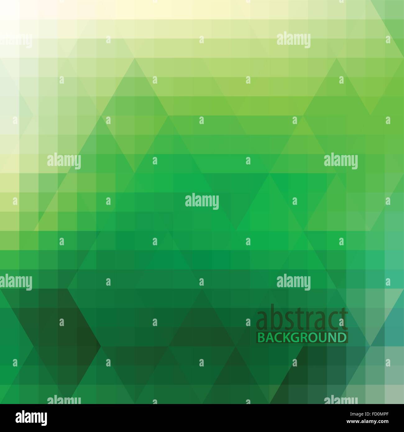Abstract green and yellow geometric background with triangles ...