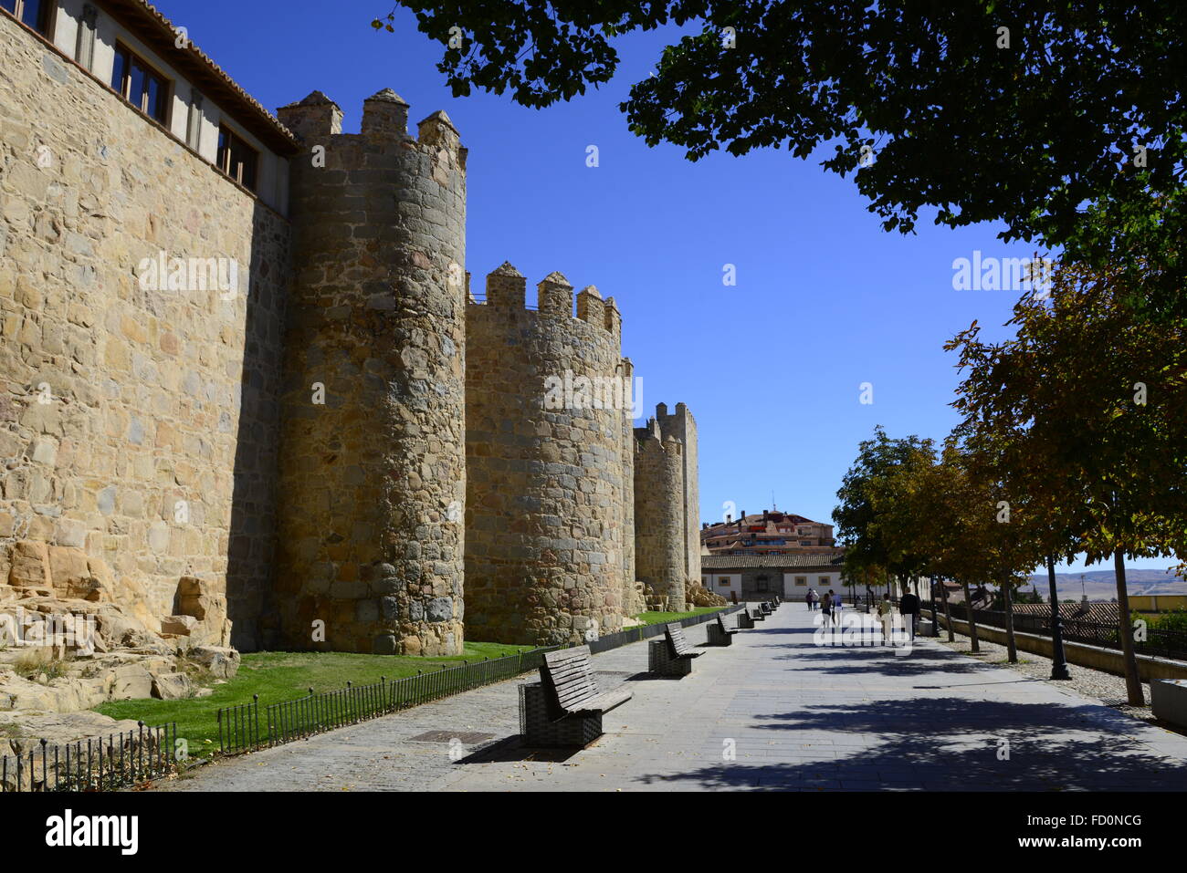 Avila Spain Medieval Walls and Towers Stock Photo Alamy
