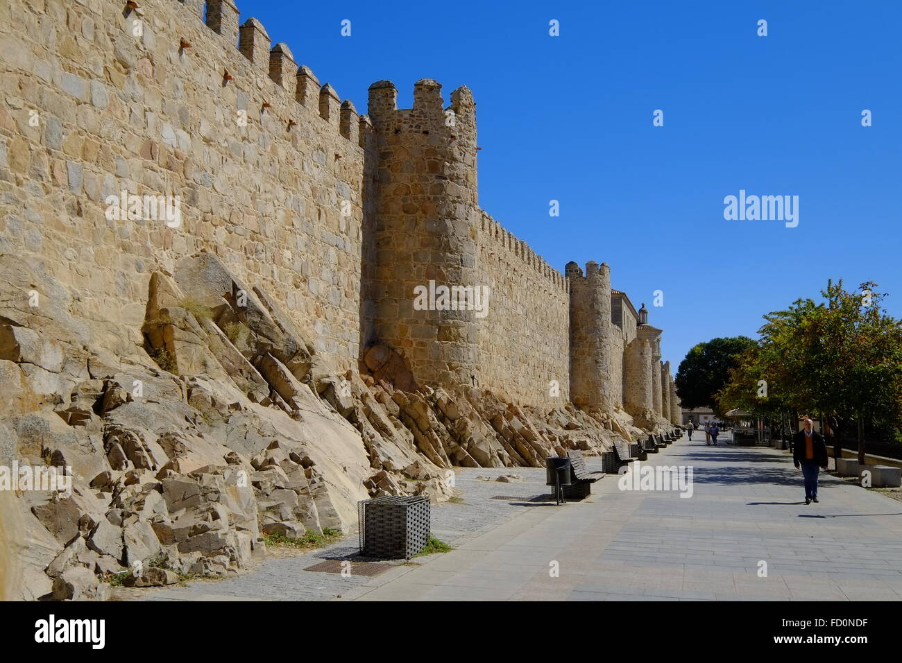 Avila Spain Medieval Walls and Towers Stock Photo Alamy