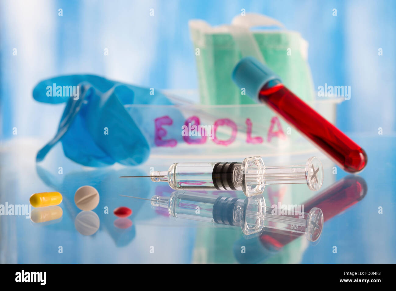 Ebola virus microbiology research Stock Photo