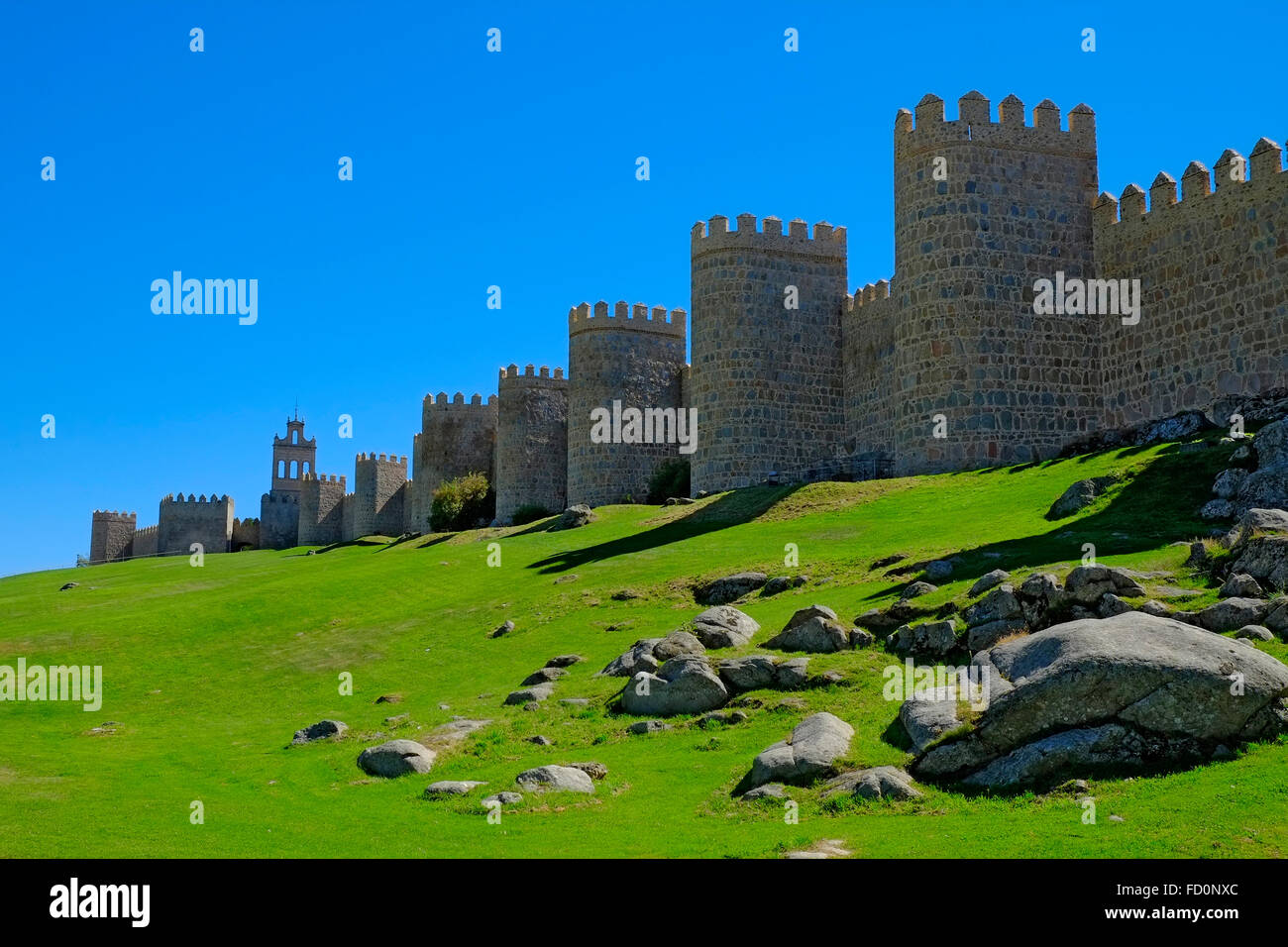 Avila Spain Medieval Walls and Towers Stock Photo Alamy