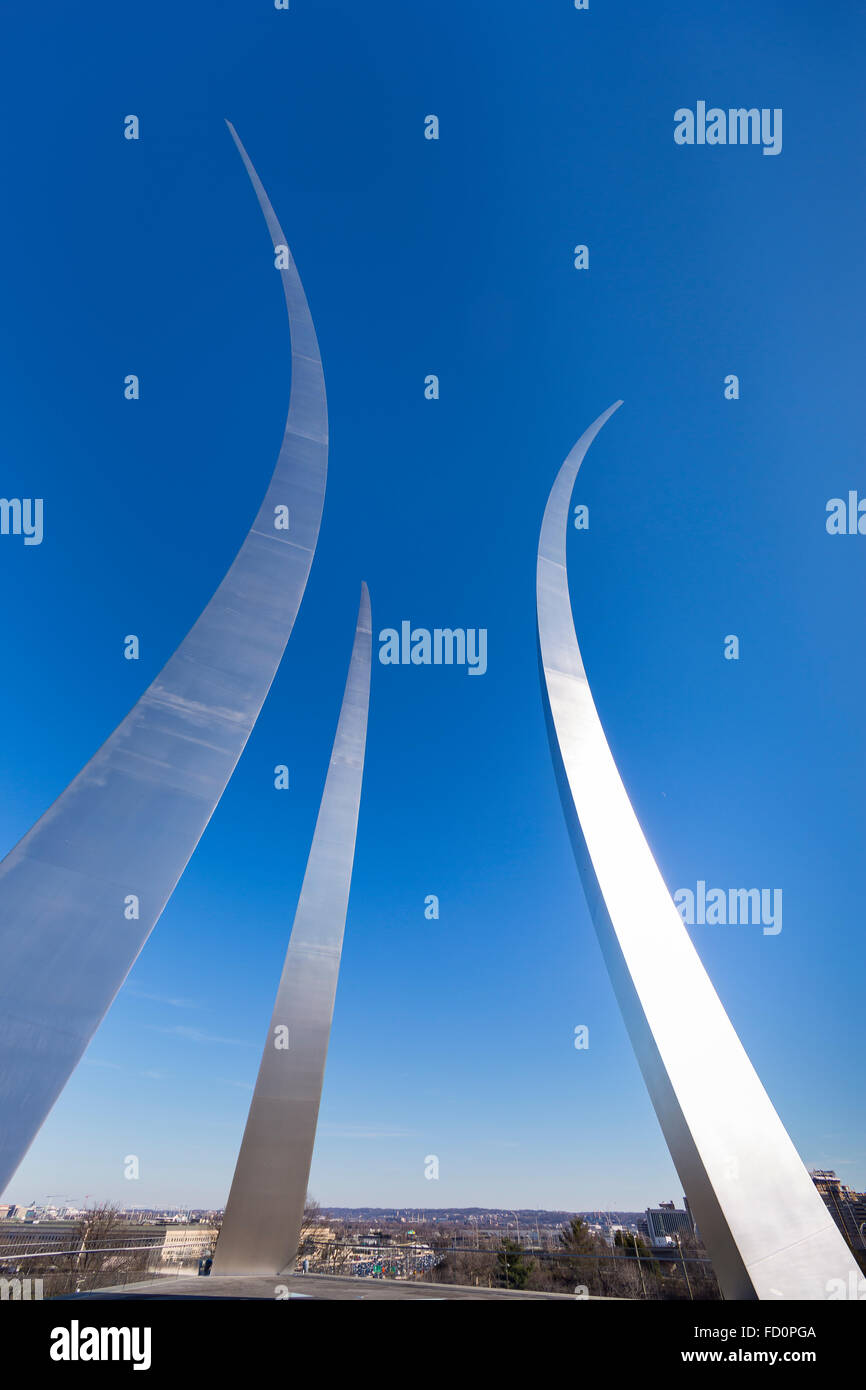 ARLINGTON, VIRGINIA, USA - United States Air Force Memorial Stock Photo