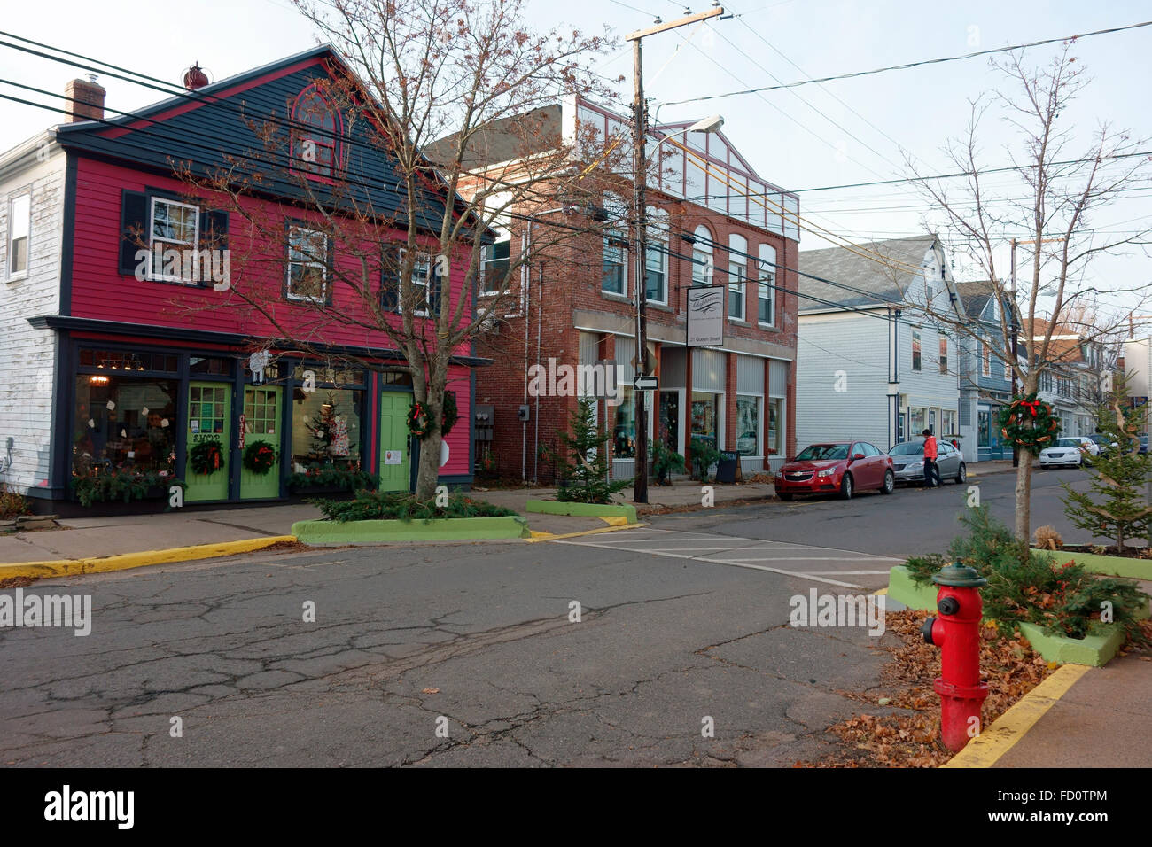 A street in Bridgetown, Nova Scotia, Canada Stock Photo Alamy