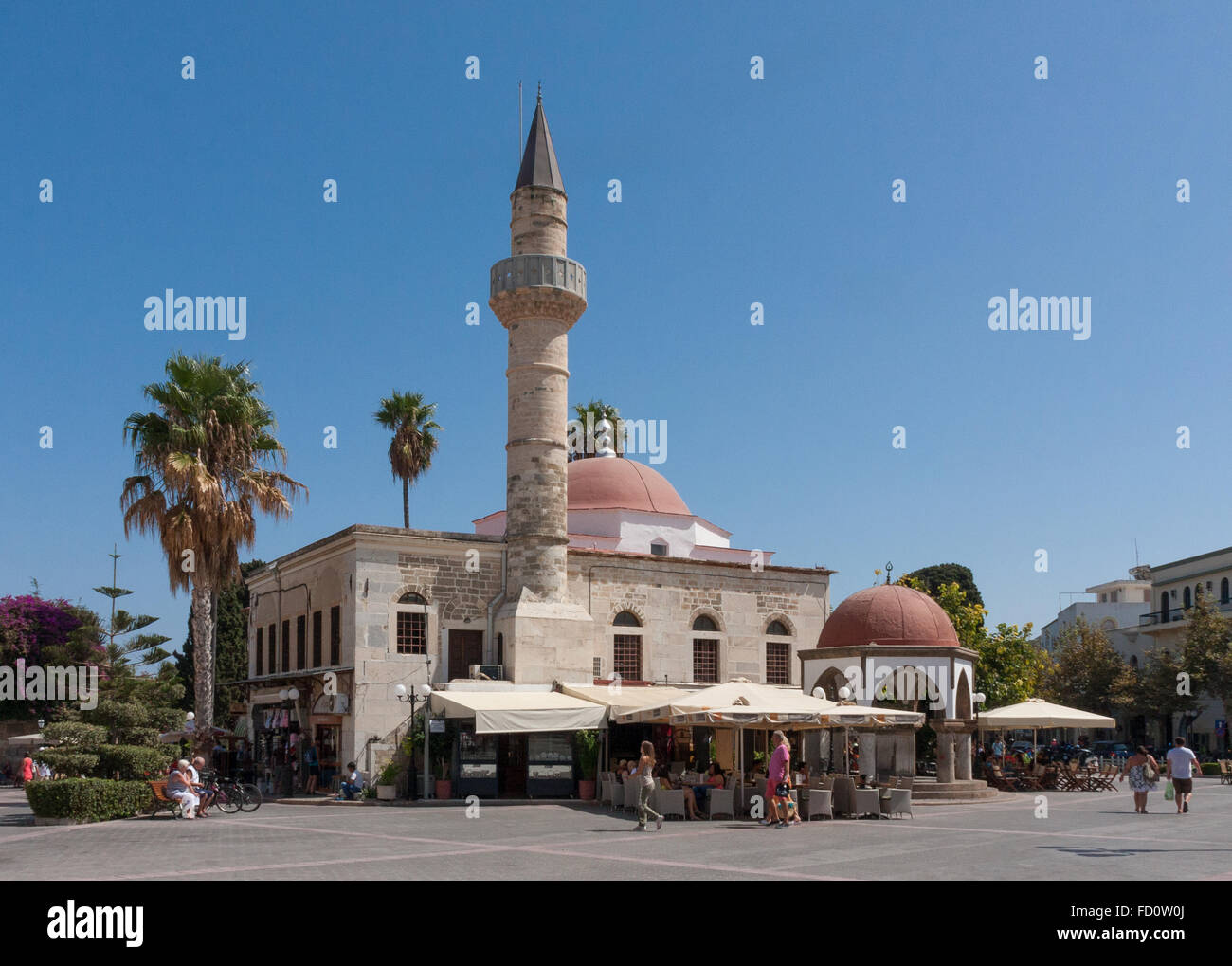 Mosques of Kos, Kos town, Egeo, Greece Stock Photo
