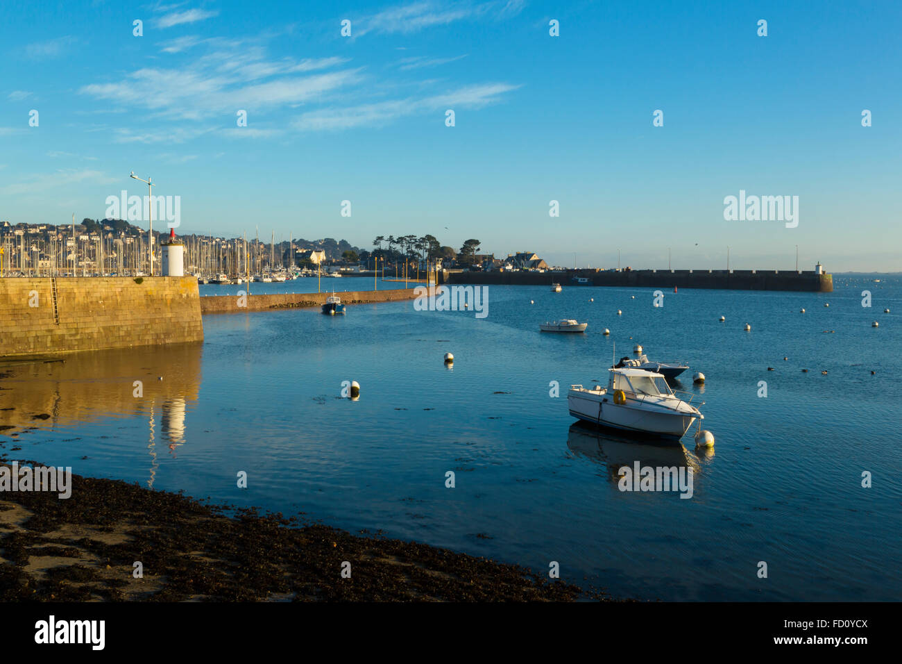 France,Brittany,Cotes d'Armor, Perros Guirec Stock Photo