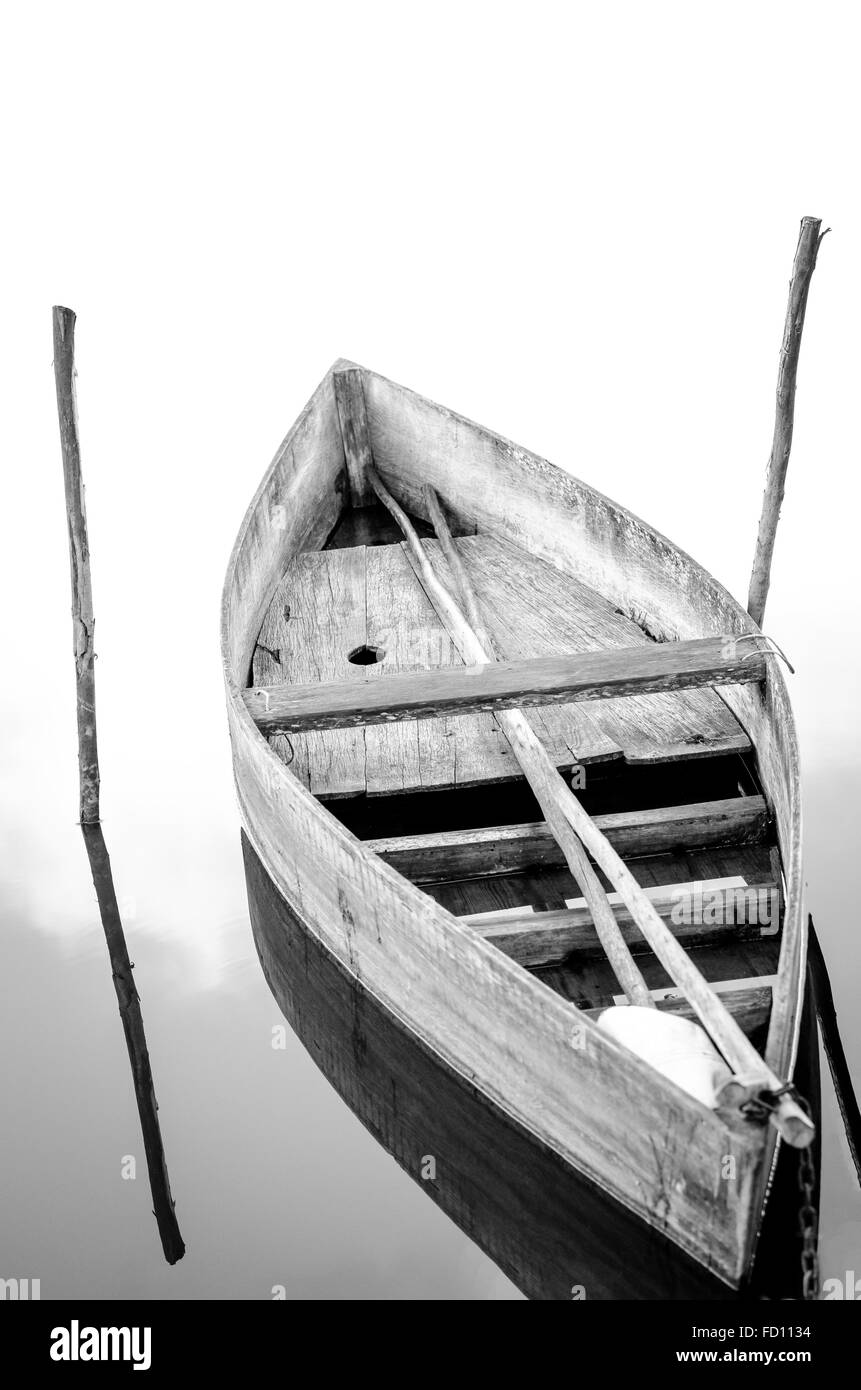 Abandoned boats on Pateira de Fermentelos Stock Photo