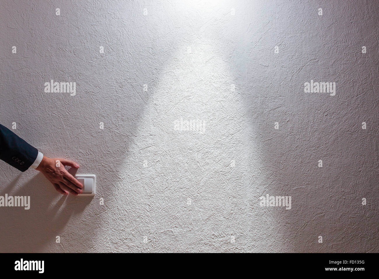 Person turns on light hi res stock photography and images Alamy