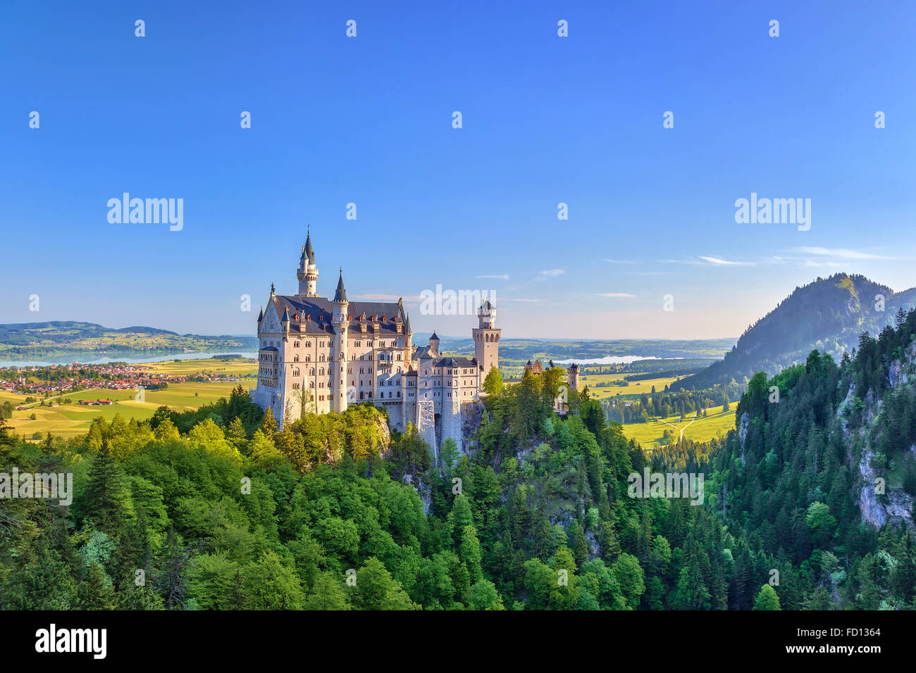 Neuschwanstein Castle, Fussen, Bavaria, Germany Stock Photo