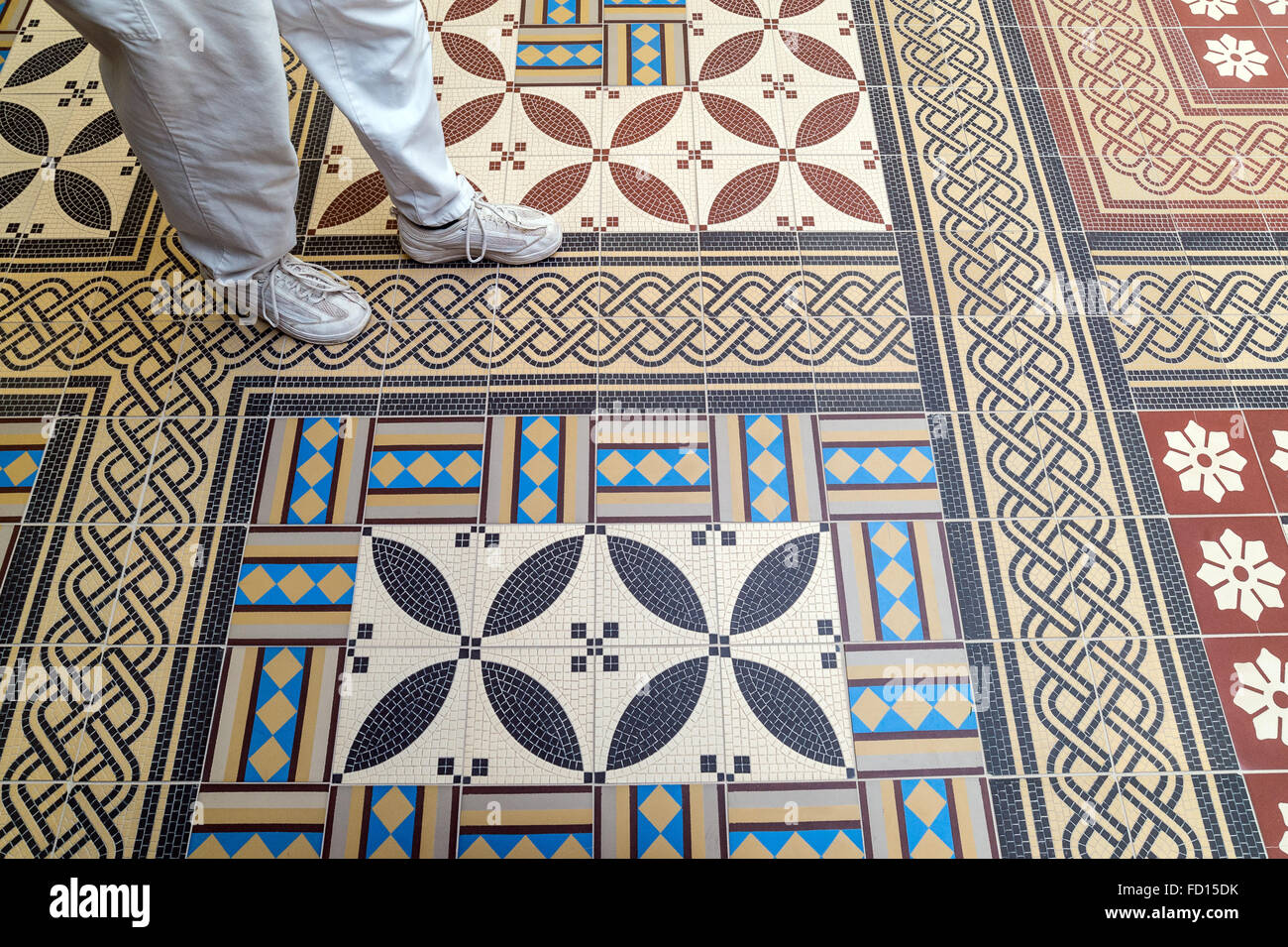 Sieversdorf Germany 13th Jan 2016 Various Floor Tiles At Golem