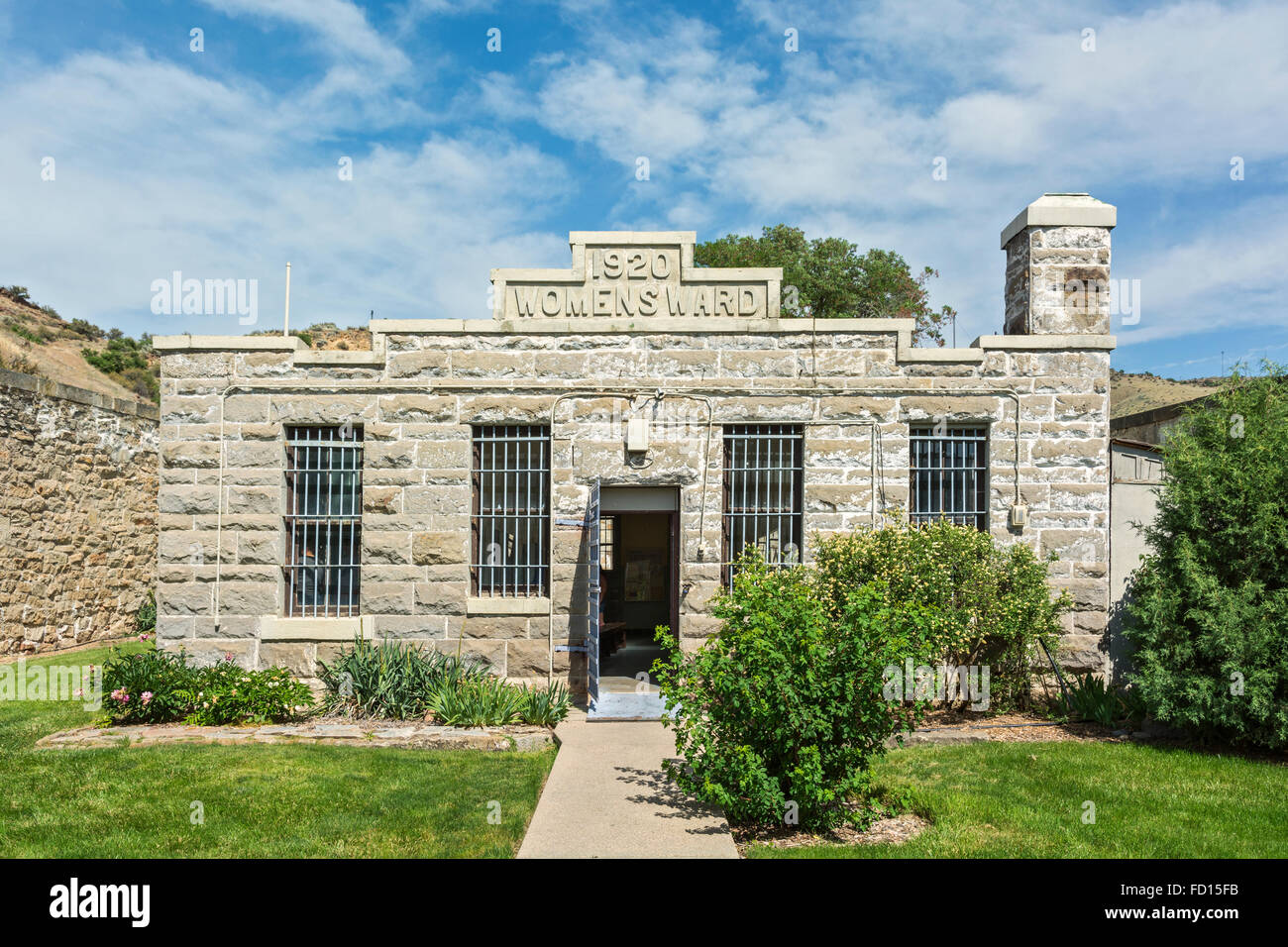 Idaho, Boise, Old Idaho Penitentiary, operated 1870-1973, Women's Ward built 1920 Stock Photo