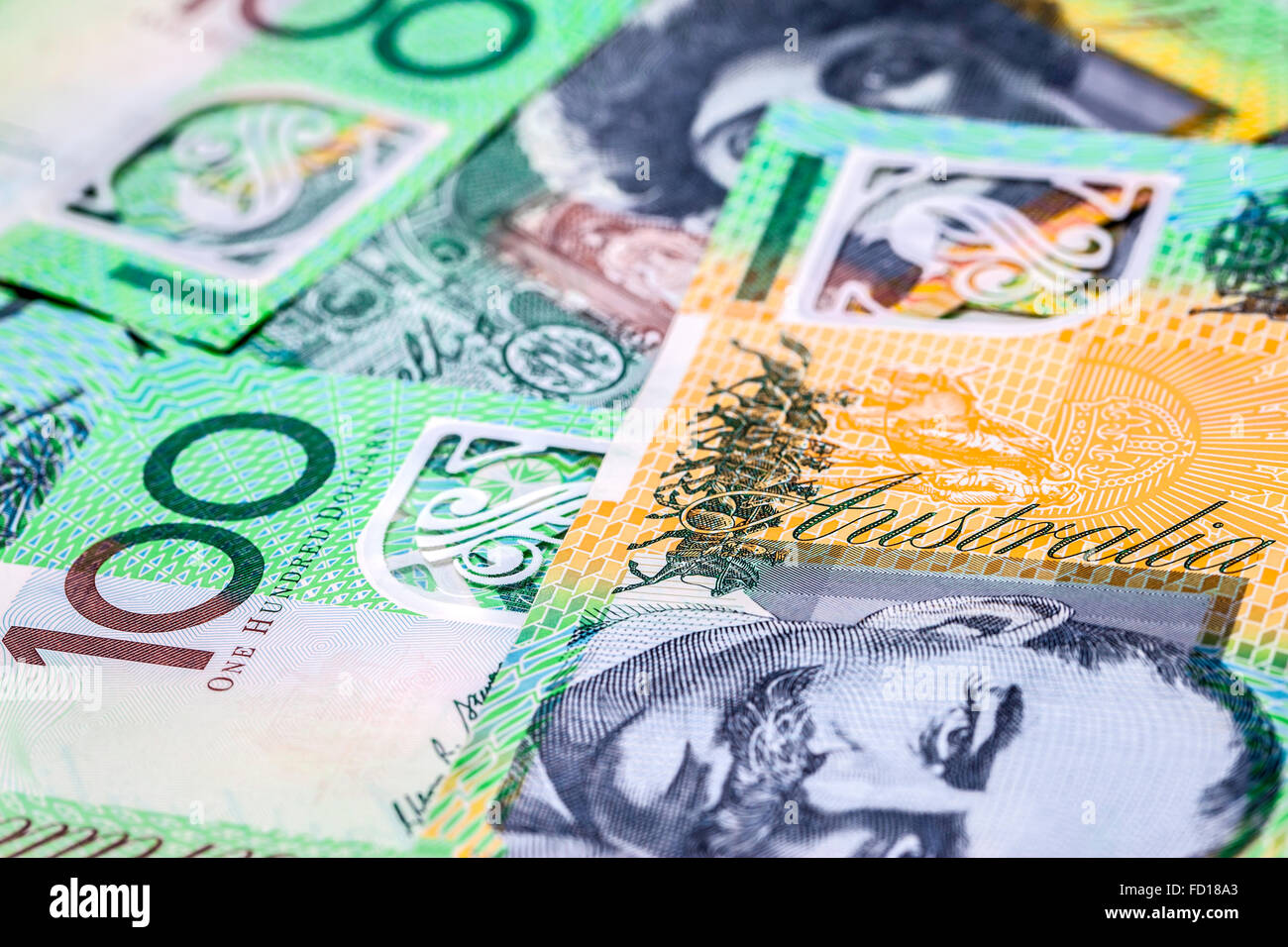 The Australian One Dollar Bill Stock Photos & The Australian One Dollar ...