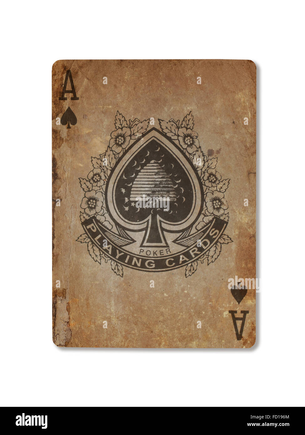 Ace of Spades. Playing Card Vintage Style. Casino and Poker. Modern Art and  Antique Background Stock Illustration - Illustration of aces, leisure:  270585441