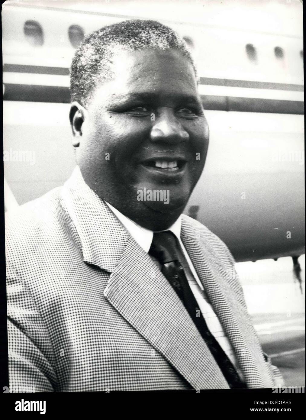 1961 - Rhodesia: Nkomo: Joshua Nkomo, President on the Zimbabwe African People's Union (ZAPU). Born 1917. President ANC 1957. President NDP 1960. President ZAPU 1961. © Keystone Pictures USA/ZUMAPRESS.com/Alamy Live News Stock Photo