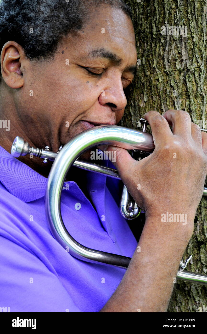 African american jazz musician Stock Photo - Alamy