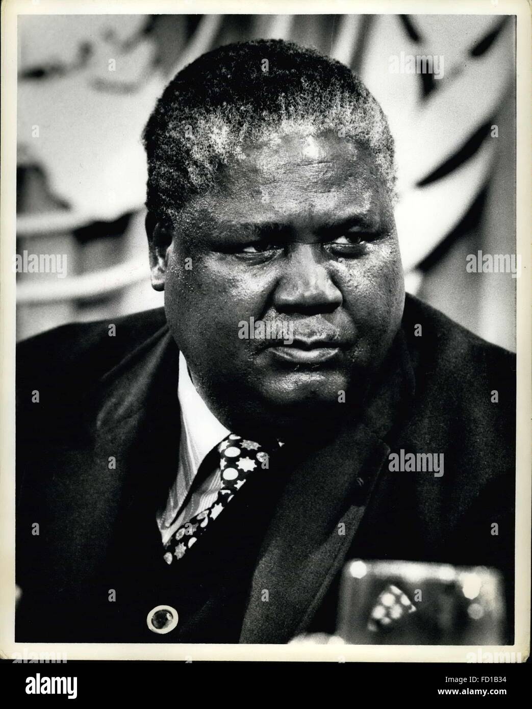 1976 - Joshua Nkomo UN Press Conf. © Keystone Pictures USA/ZUMAPRESS.com/Alamy Live News Stock Photo