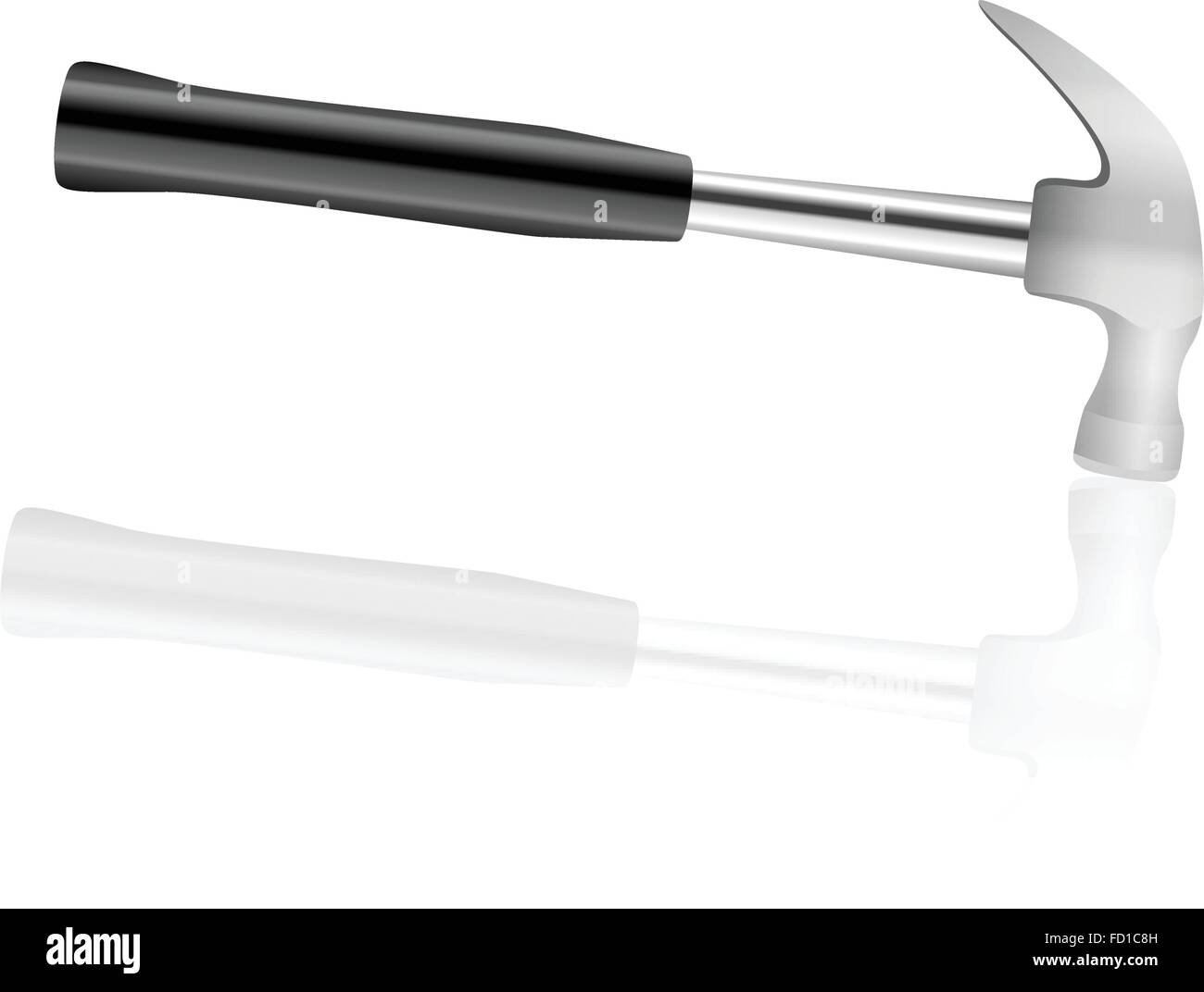 Hammer on a white background. Vector illustration Stock Vector Image ...