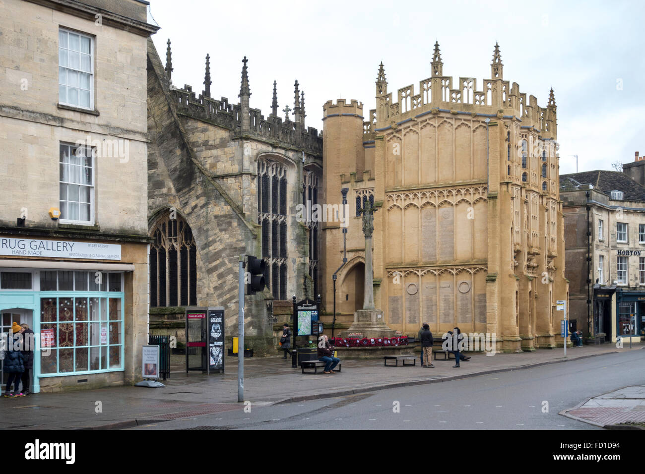 Cirencester, the capital of the Cotswolds, Gloucestershire, England, UK Stock Photo