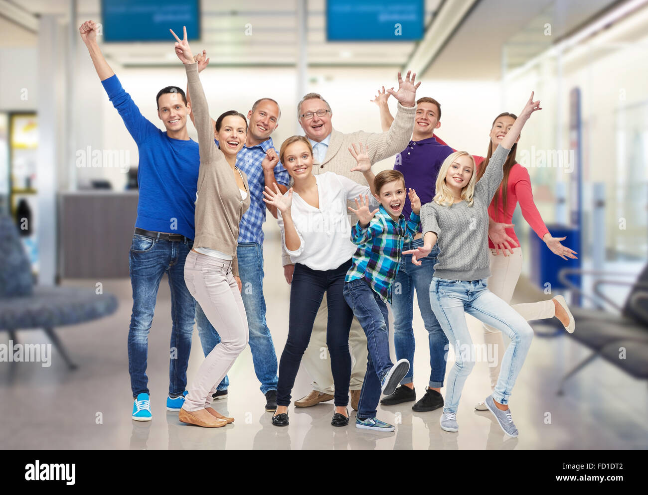 Fun People group of smiling people having fun Stock Photo - Alamy