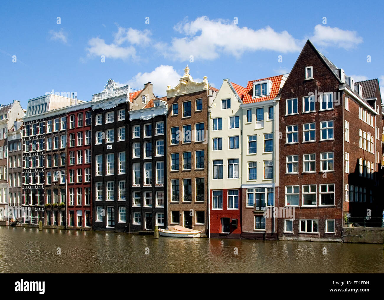 Facade of houses in Amsterdam, Holland Stock Photo Alamy