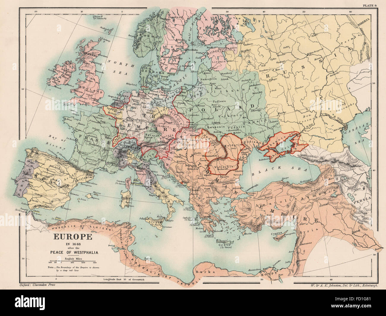 Peace of westphalia 1648 map High Resolution Stock Photography and