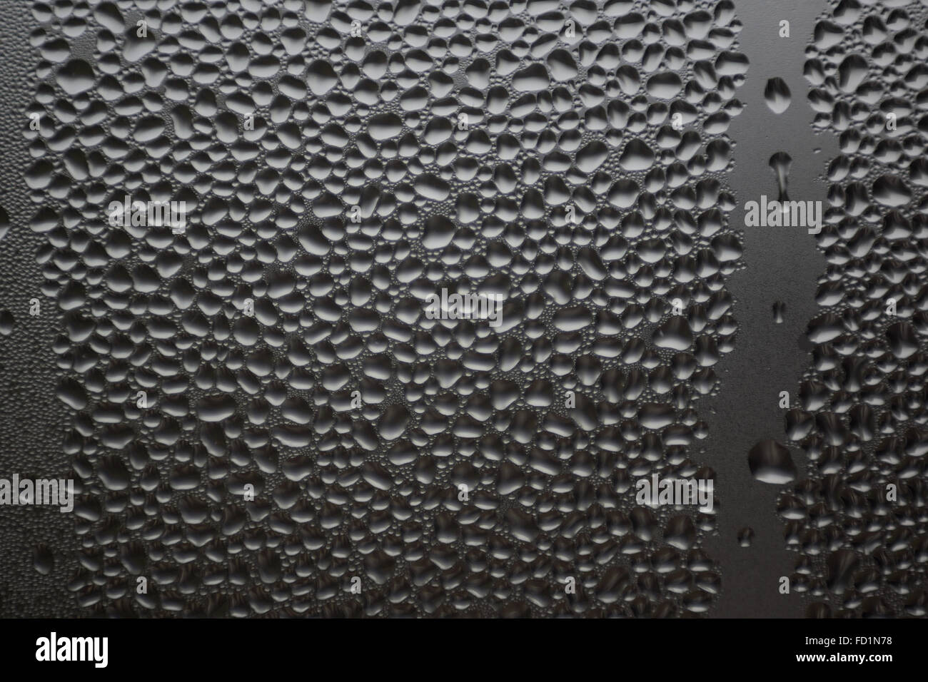 macro photo of water drops on a window glass Stock Photo - Alamy