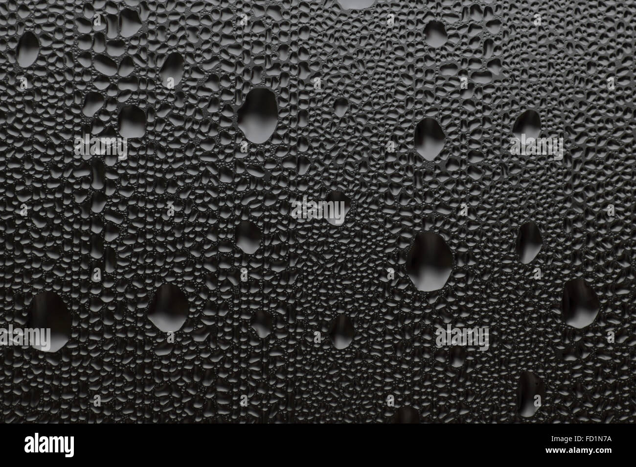 macro photo of water drops on a window glass Stock Photo - Alamy