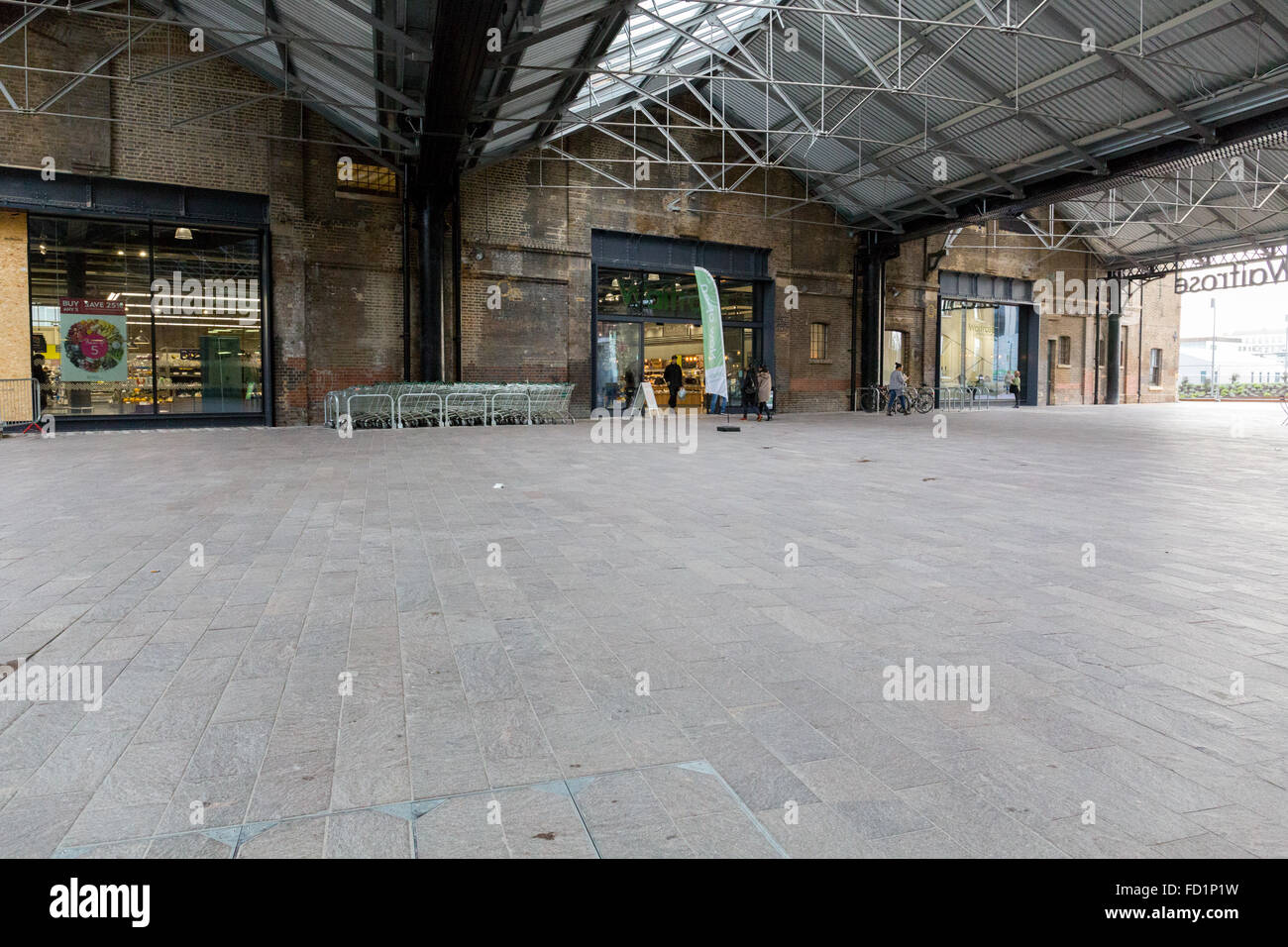 Waitrose store in Granary Square Kings Cross London Stock Photo Alamy