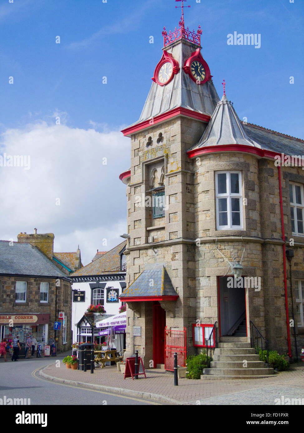 Marazion Town Hall, Marazion, Cornwall, England, UK Stock Photo