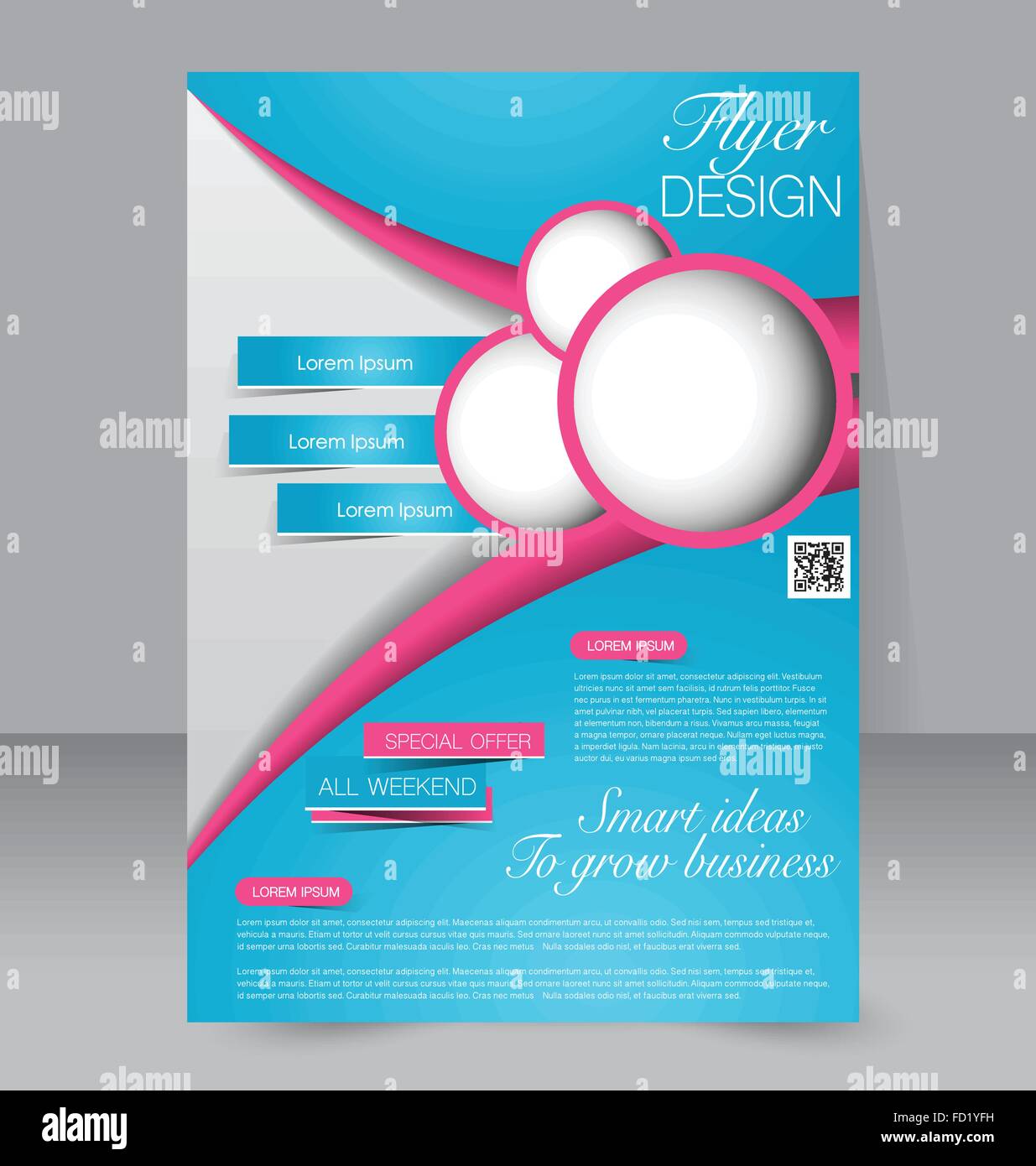 Abstract Flyer Design Background Brochure Template Can Be Used For Stock Vector Image Art Alamy