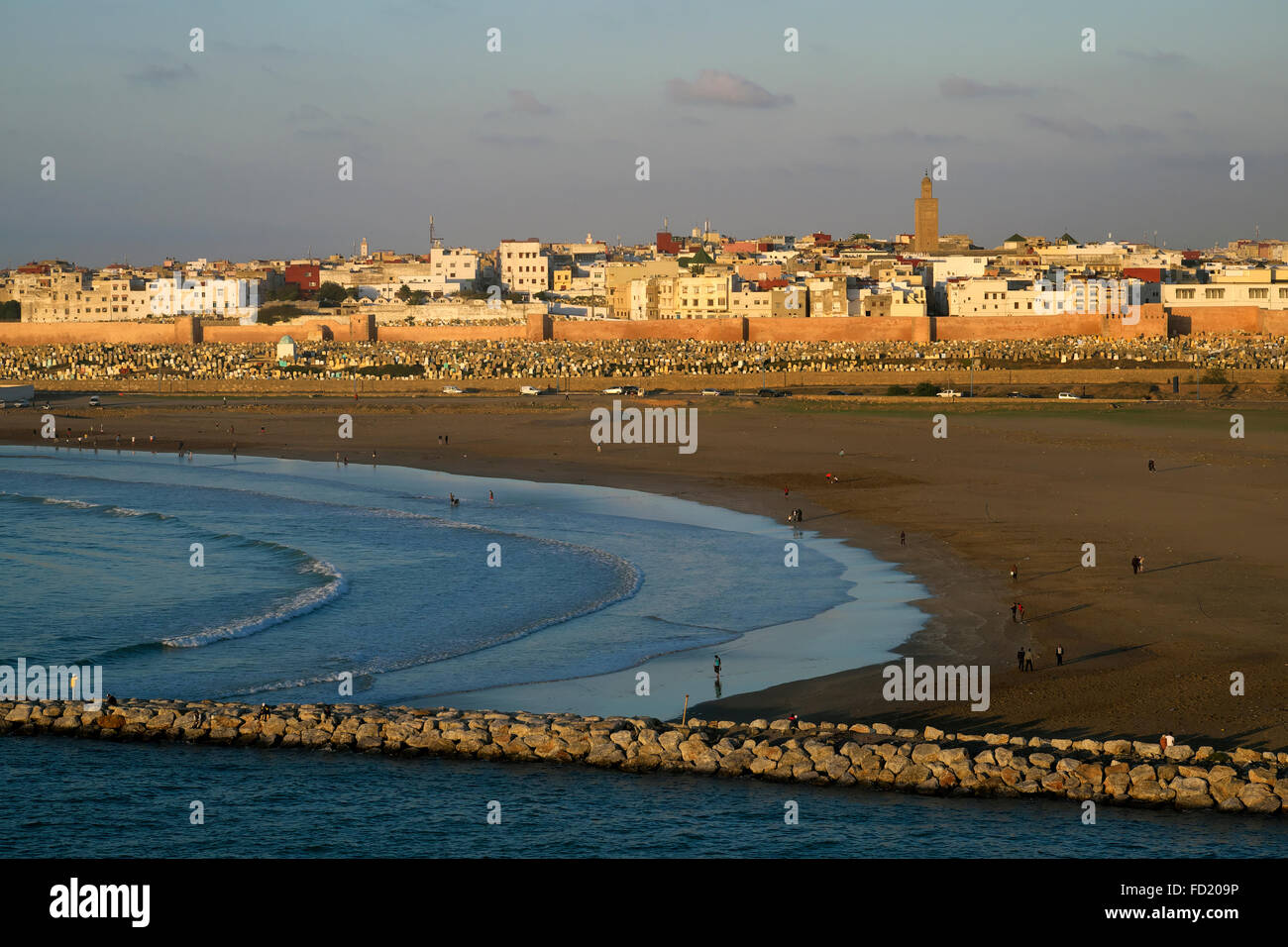 View of Rabat from Oudaia, Rabat province, Morocco Stock Photo