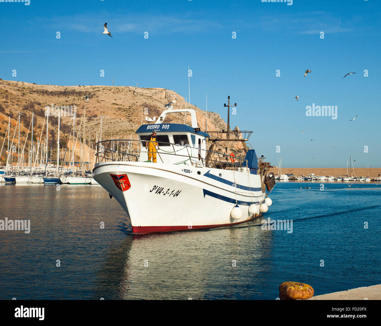Spanish fishing boat Stock Photo Alamy