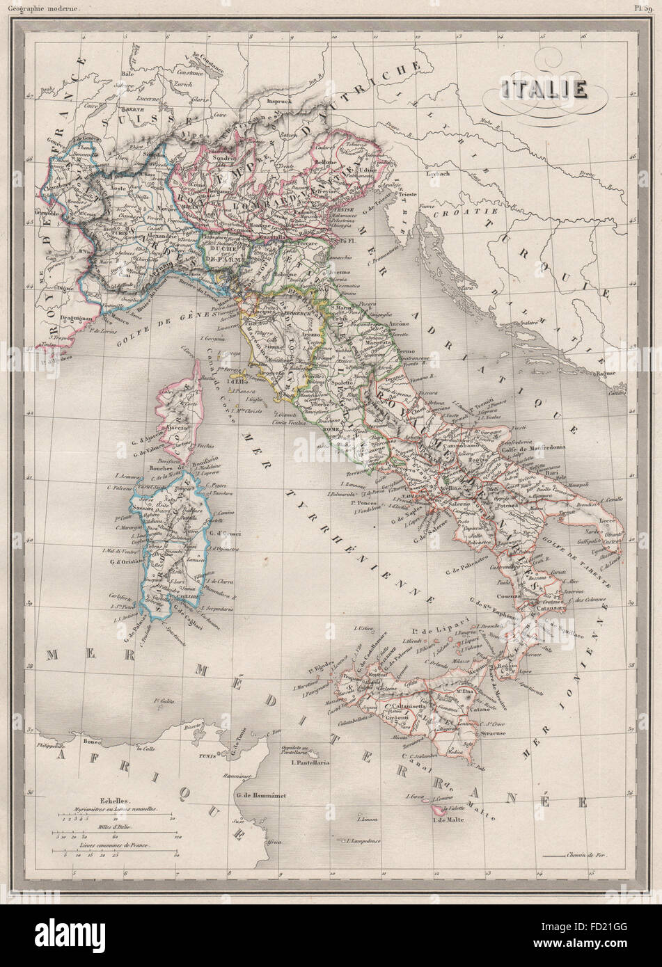 Mappa italia centrale immagini e fotografie stock ad alta risoluzione -  Alamy