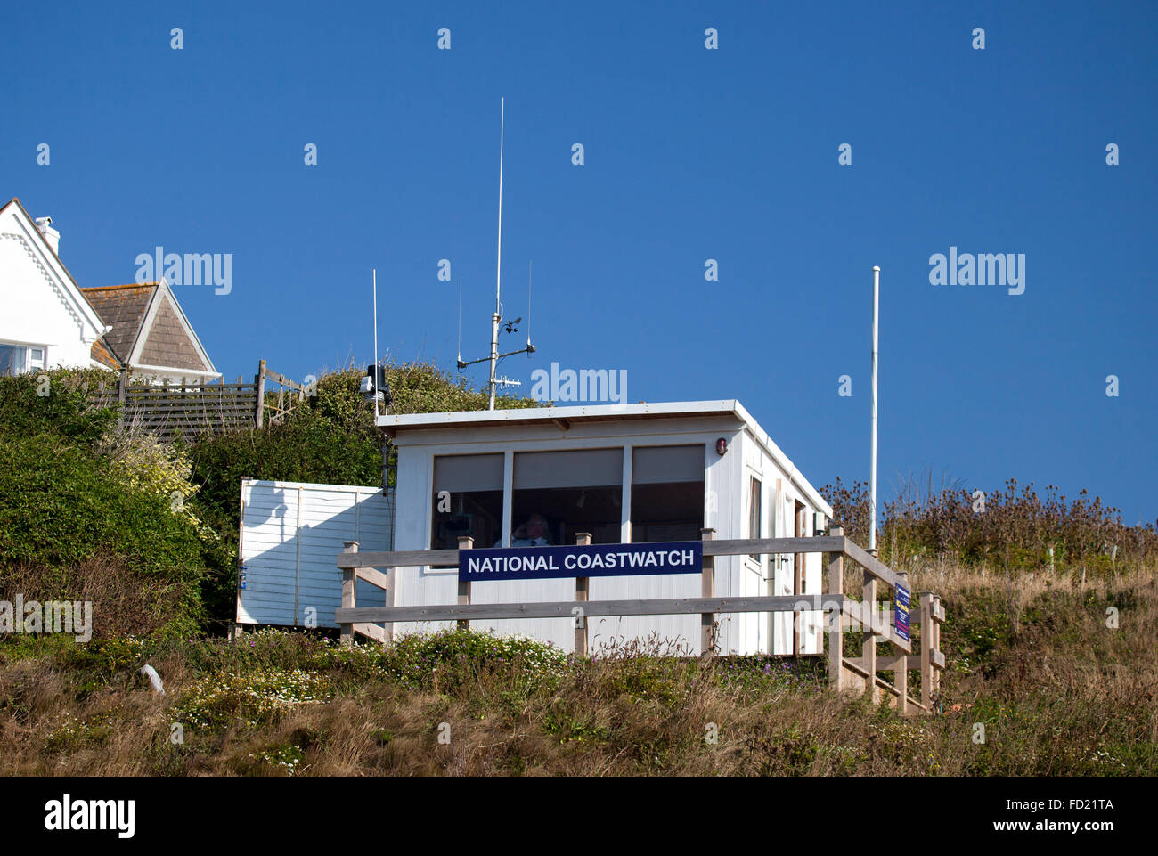 National Coastwatch Station, Burton Bradstock, Dorset, UK Stock Photo