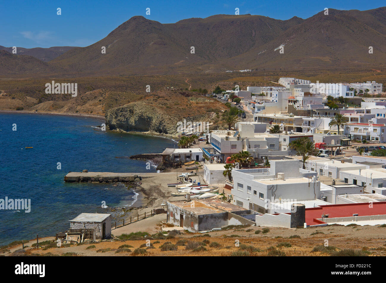 Isleta del Moro, Cabo de Gata, Biosphere Reserve, fishing village, Cabo ...