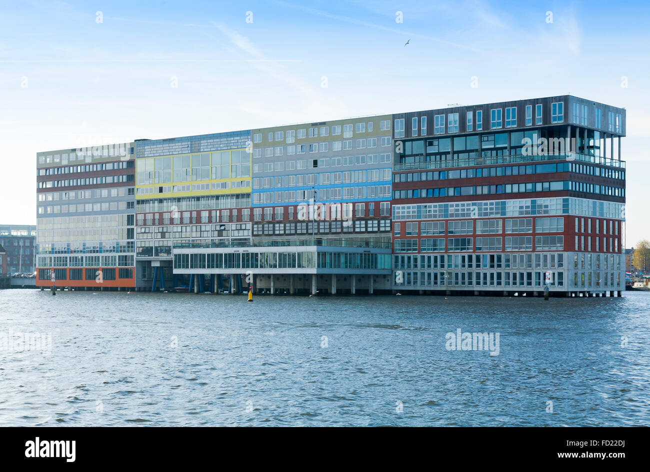 Silodam apartment building on Amsterdam harbour. Dutch capital