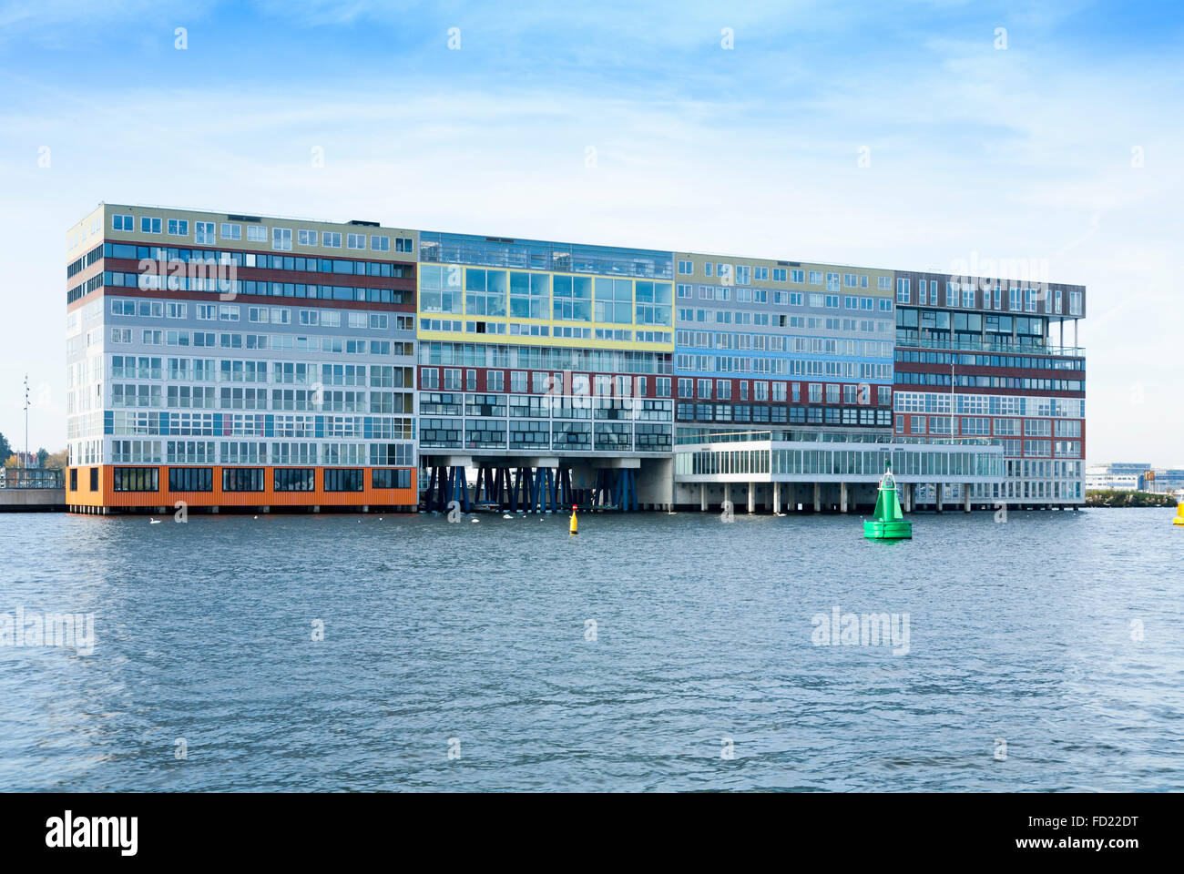Silodam apartment building on Amsterdam harbour. Dutch capital