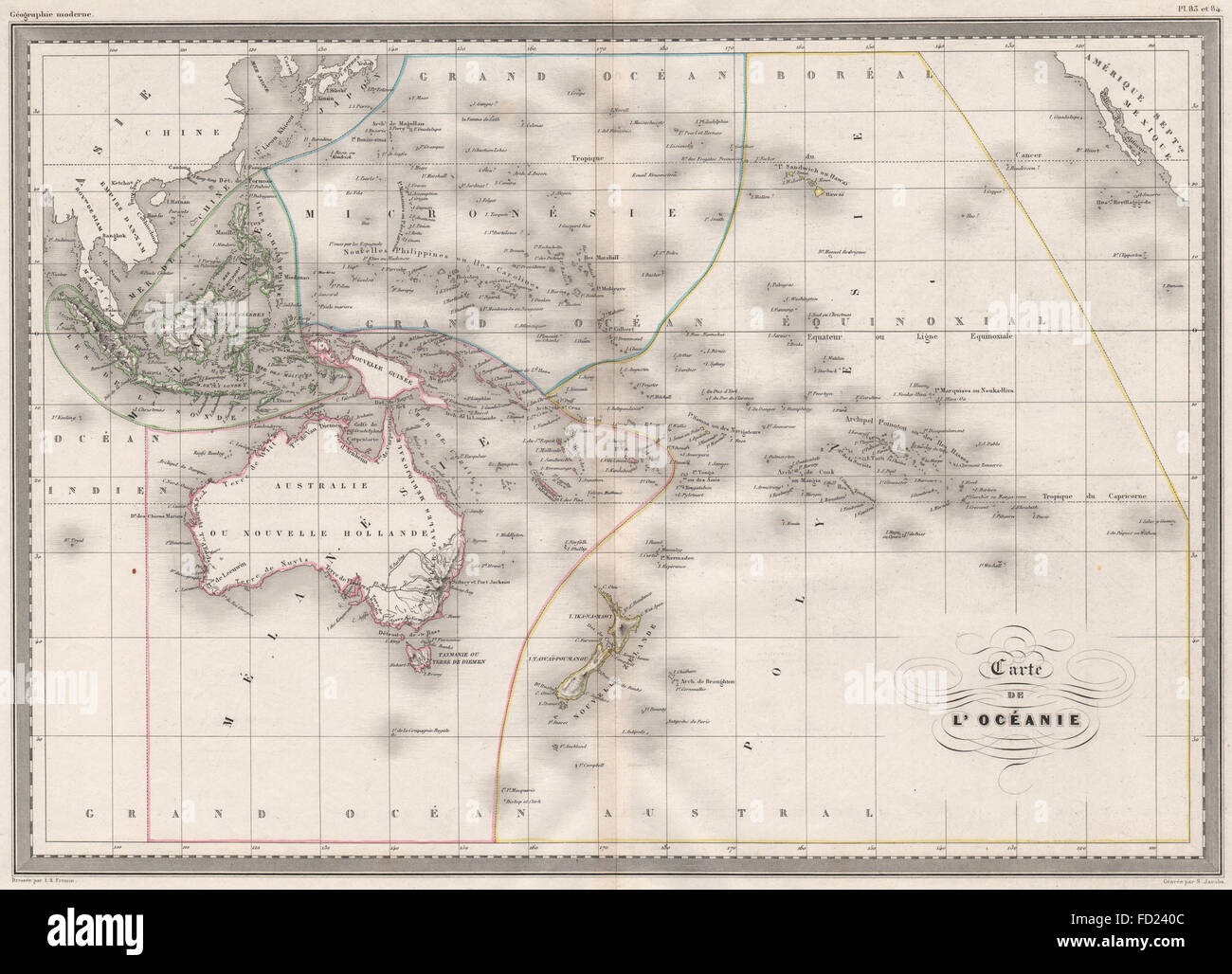 Australasia Map Vintage High Resolution Stock Photography and Images ...