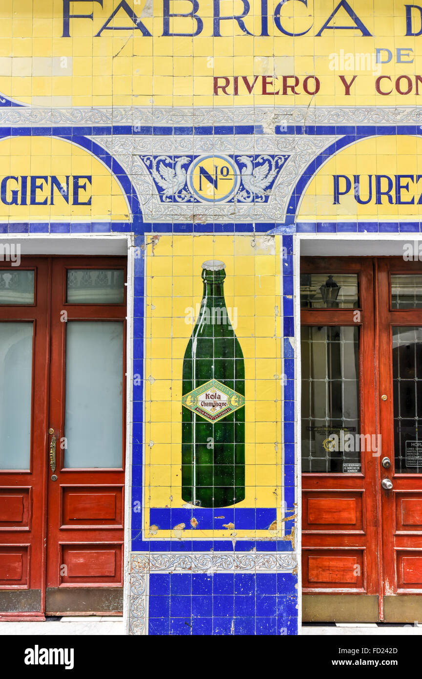 San Juan, Puerto Rico - December 25, 2015: Polo Norte Soda Factory, maker of Kola Champagne. Stock Photo