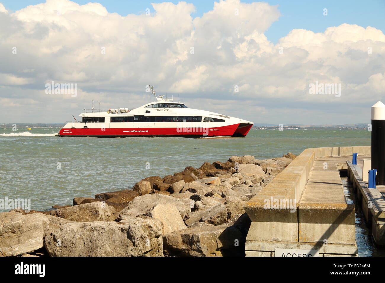 Red Jet 4,Cowes,Isle of Wight,UK Stock Photo Alamy