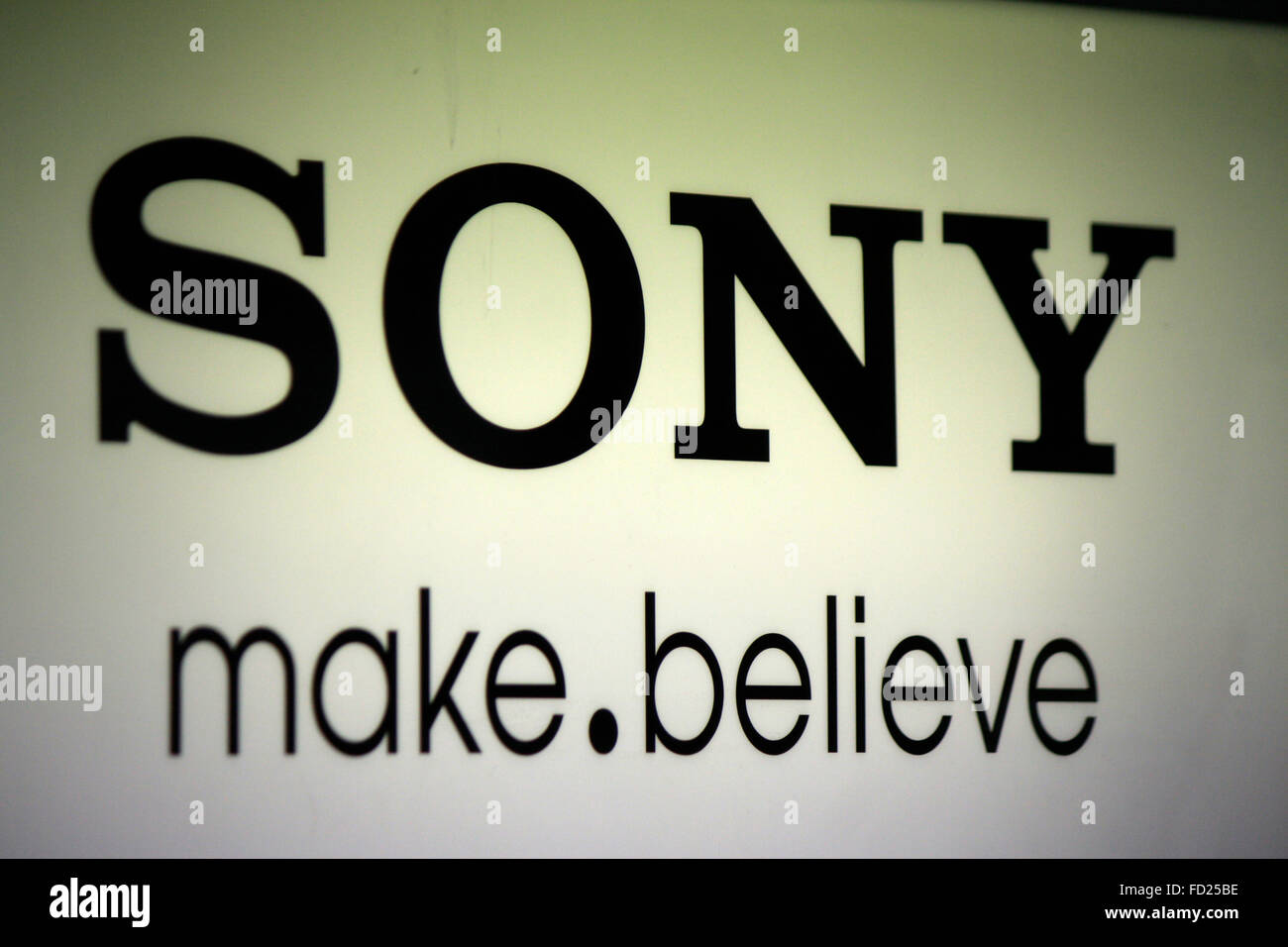Markenname: 'Sony', Berlin. Stock Photo