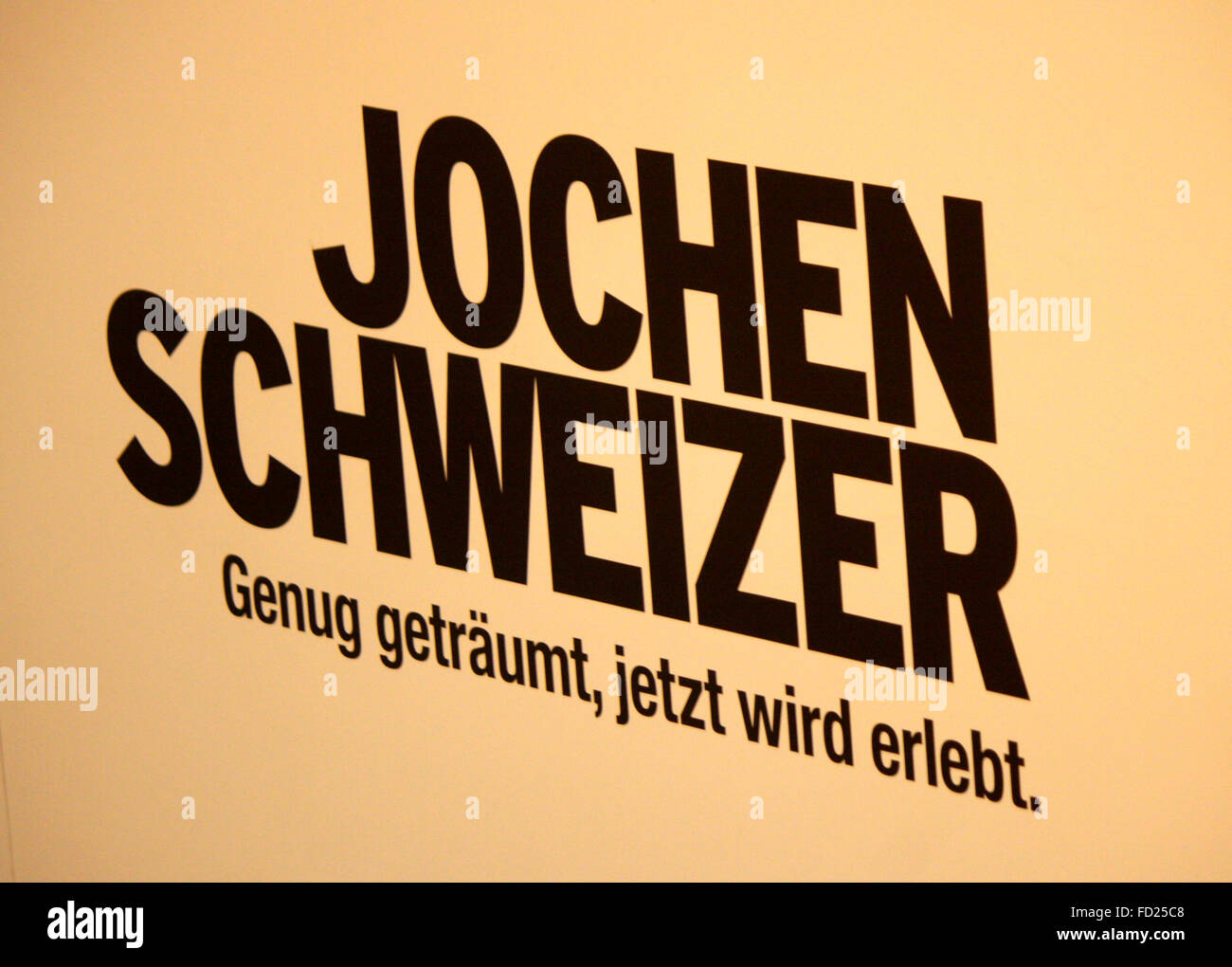 Markenname: 'Jochen Schweizer', Berlin. Stock Photo