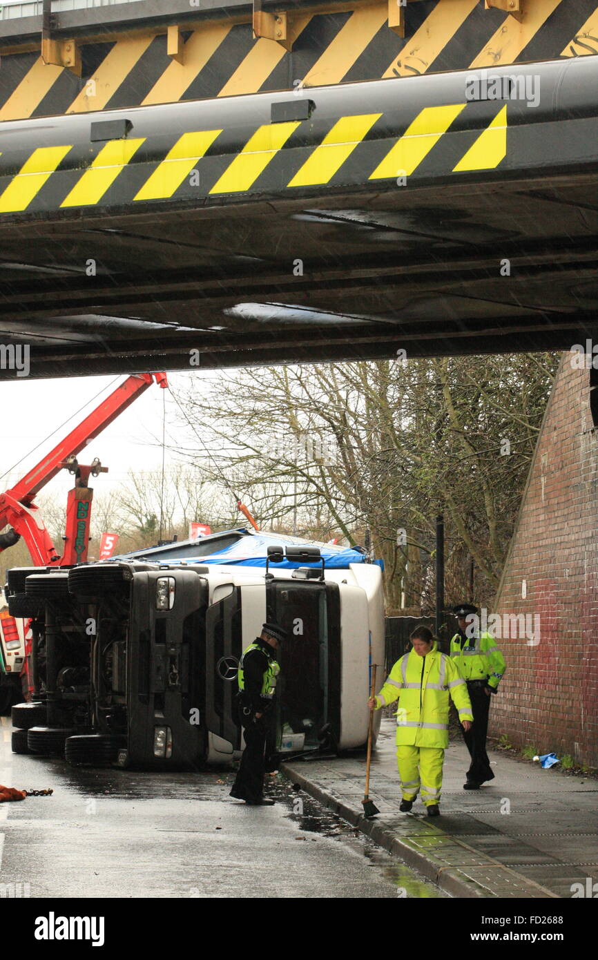 Collided with low bridge hires stock photography and images Alamy