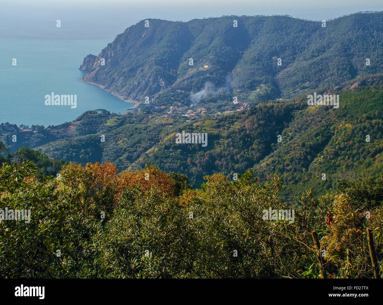Italy Liguria 5 terre Monterosso From  Soviore Stock Photo