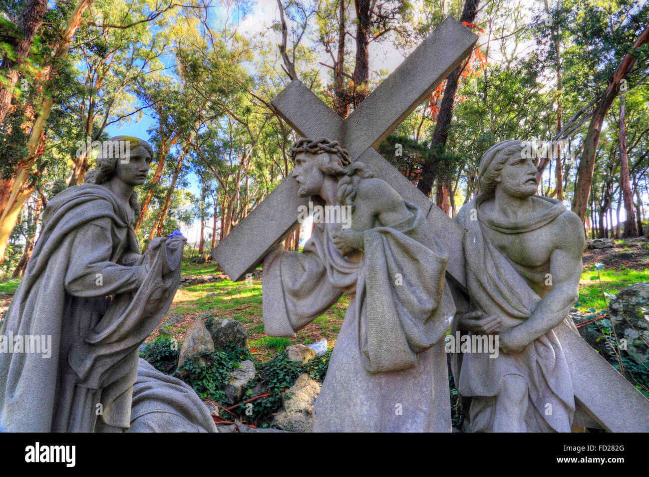 'Via Crucis'. Tandil, Buenos Aires, Argentina Stock Photo