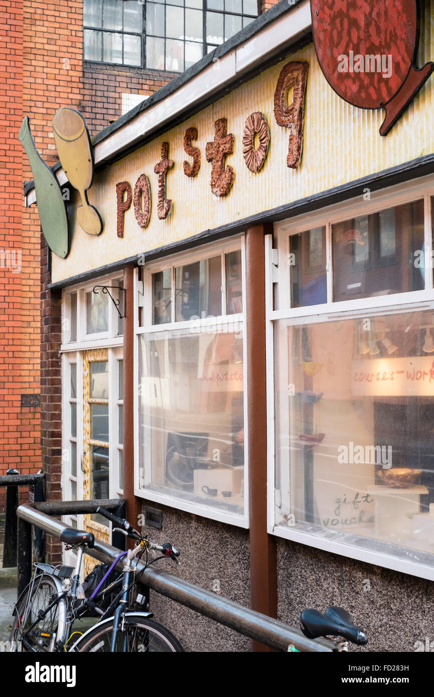 Around Bristol Harbour England UK Potstop Pottery Stock Photo