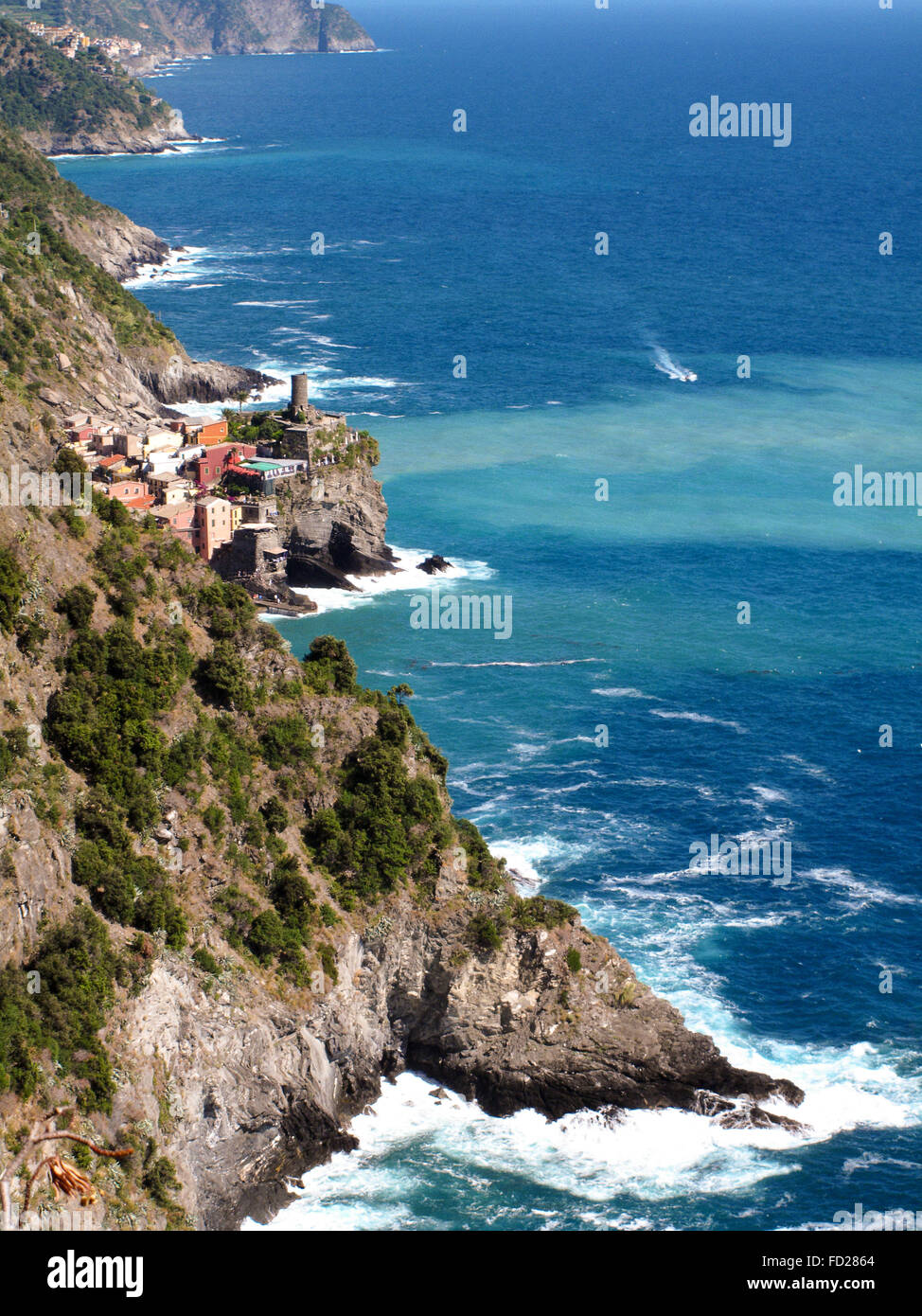 Italy Liguria 5 Terre Vernazza Stock Photo