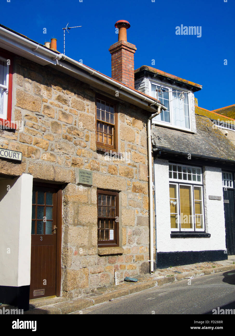 Former Home of Artist Alfred Wallis ( 1855 1942 ), St Ives Town